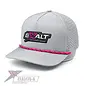 EXALT EXA5175G Gray TE 5-Panel Water Resistant Curved Brim Hat w/PVC Exalt Logo