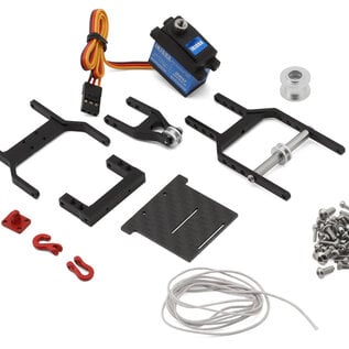 Injora INJS2065-360-194BK  Injora Axial SCX24 1/24 Tow Truck Crane Kit & INJS2065-360 Winch Servo (Black)