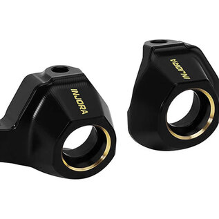 Injora INJSCX30-04BK  Injora Axial SCX30 Brass Steering Knuckles (Black) (4.4g ea)