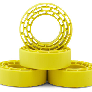Injora INJYQT-1319-1370YE Injora 1.3" Swamp Claw M/T Micro Rock Crawler Tires Combo (4) (70mm OD) (S5) w/Super Soft Silicone Rubber Inserts