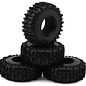 Injora INJYQT-1320-1370GN  Injora 1.3" Cling On Micro Rock Crawler Tires Combo (4) (70mm OD) (S5) w/Soft Silicone Rubber Inserts