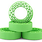 Injora INJYQT-1320-1370GN  Injora 1.3" Cling On Micro Rock Crawler Tires Combo (4) (70mm OD) (S5) w/Soft Silicone Rubber Inserts