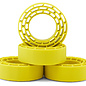 Injora INJYQT-1320-1370YE  Injora 1.3" Cling On Micro Rock Crawler Tires Combo (4) (70mm OD) (S5) w/Super Soft Silicone Rubber Inserts