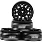 Injora INJYQW-1305BK  Injora 1.3" D-Slot Aluminum Micro Crawler Beadlock Wheels (27g ea) (Black/Black) (4)