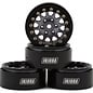 Injora INJYQW-1311BG  Injora 1.3" D-Slot Aluminum Micro Crawler Beadlock Wheels (27g ea) (Grey/Black) (4)