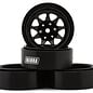 Injora INJYQW-1312BK  Injora 1.3" Stamped Steel Micro Rock Crawler Beadlock Wheels (23.5g ea) (Black) (4)