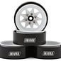 Injora INJYQW-1312WH  Injora 1.3" Stamped Steel Micro Rock Crawler Beadlock Wheels (23.5g ea) (White) (4)