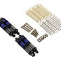 Injora TLHTSCX30-112  Treal Hobby Axial SCX30 26mm Aluminum Threaded Oil-fillable Long-Travel Shocks (Blue) (4)