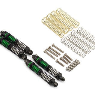 Injora TLHTSCX30-120  Treal Hobby Axial SCX30 29mm Aluminum Threaded Oil-fillable Long-Travel Shocks (Green) (4)