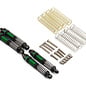 Injora TLHTSCX30-120  Treal Hobby Axial SCX30 29mm Aluminum Threaded Oil-fillable Long-Travel Shocks (Green) (4)