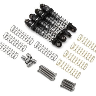 Injora TLHTSCX30-18  Treal Hobby Axial SCX30 26mm Aluminum Threaded Shocks (Silver) (4)