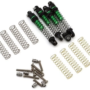 Injora TLHTSCX30-87  Treal Hobby Axial SCX30 29mm Aluminum Extended Threaded Shocks (Green) (4)