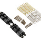 Injora TLHTSCX30-116  Treal Hobby Axial SCX30 26mm Aluminum Threaded Oil-fillable Long-Travel Shocks (Titanium) (4)