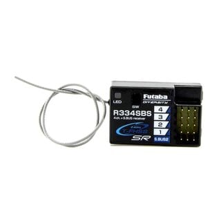 Futaba FUT01102246-1  R334SBS 4-Channel Receiver (SR/T-FHSS/S.Bus2)