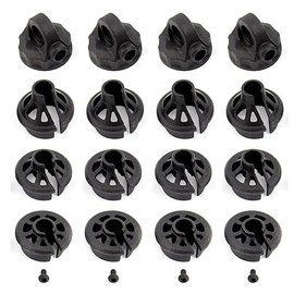 Team Associated ASC91814  Shock Caps and Spring Cups for Hub, Outer B6.1  T6.1  SC6.1