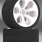 JACO JAC2030LP 1/10 Low Profile Purple Front Foam Tires Mounted On "Prism" Wide Offset Wheels (2)