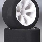 JACO JAC2030  1/10 Purple Front Foam Tires Mounted Wheels (2) (2)