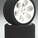 JACO JAC2040LP 1/10 LP Pink Front  Foam Tires On Wide Offset Wheels (2)