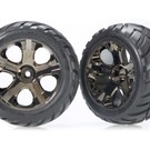 Traxxas TRA3776A  Anaconda tires on All-Star black chrome wheels 2.8" (2)