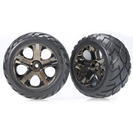 Traxxas TRA3776A  Anaconda tires on All-Star black chrome wheels 2.8" (2)