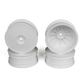 DE Racing DERSB4A4W Speedline Buggy Wheels, White, Front, for B64/B64D and TLR 22 3.0/4.0 (4pcs)