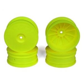 DE Racing DERSB4A4Y Speedline Buggy Wheels, Yellow, Front, for B64/B64D and TLR 22 3.0/4.0 (4pcs)