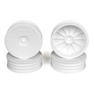 DE Racing DERSB4SAW Slim Speedline Buggy Wheels, Front, White, for ASC B6/B6D and Kyosho RB6 (4pcs)
