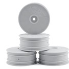 DE Racing DERSB4L4W Speedline Buggy Wheels, White, Front, for Losi 22-4 and Tekno EB410 (4pcs)