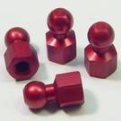 CRC CLN1407 Red Anodized Hex Ball Set (4)