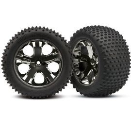 Traxxas 3770A Alias tires, All Star black chrome wheelsC RR ( 2)