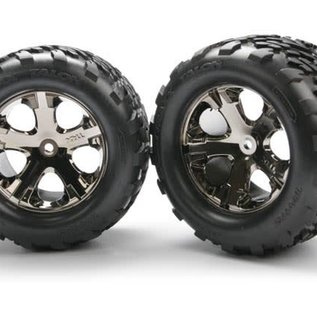 Traxxas TRA3668A  Talon Tires on All-Star Black Chrome Wheels 2.8" (2)