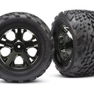 Traxxas TRA3669A  Talon Tire on All-Star Black Chrome Front 2.8" (2)