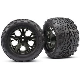 Traxxas TRA3669A  Talon Tire on All-Star Black Chrome Front 2.8" (2)