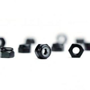 Avid RC AVN-M3-AL-BLK  Black Aluminum 3mm Locknuts (10)