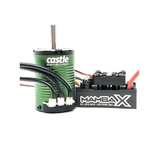 Castle Creations CSE010-0161-01 MAMBA X SCT Pro Sensored 25.2V WP ESC & 1410-3800KV 5mm Combo