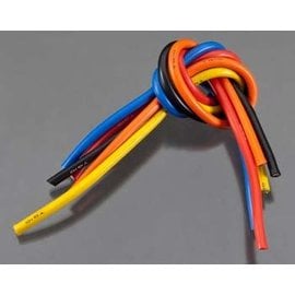 TQ Wire TQW1105 10 Gauge Super Flexible Wire - 1' ea. Black, Red, Blue, Yellow, Orange