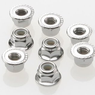 Traxxas TRA3647  4mm Flanged Nylon Locking Nuts (8)