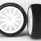 Traxxas TRA7572  LaTrax Tires & Wheels (12-Spoke) (2)