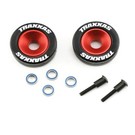 Traxxas TRA5186  Red Anodized Aluminum Wheelie Bar Wheels