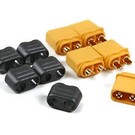 BuddyRC EPB-1027 XT60 Male Connectors with Insulator Caps (5)