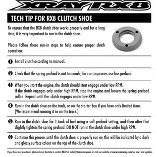Xray XRA348576  Red XCA Clutch Shoe