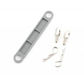 Traxxas TRA3727A  Grey Battery Hold-Down Plate: Rustler Bandit