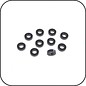 Awesomatix A700-SH1.75  6x3x1.75mm Spacer Black