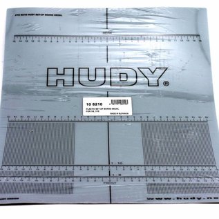 Hudy HUD108210  Plastic Set-up Board Decal for 1/8, 1/10