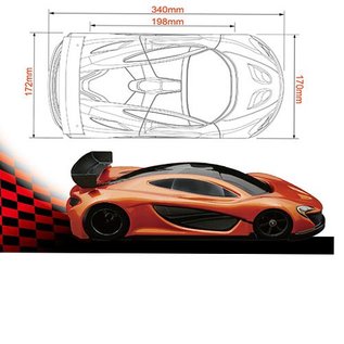 BLITZ BLZ60909  BLITZ P1 1/12th On-Road Sport Car Clear Body (0.8mm)