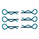 Team Associated ASC1736 FT Body Clips metallic blue Short (6)