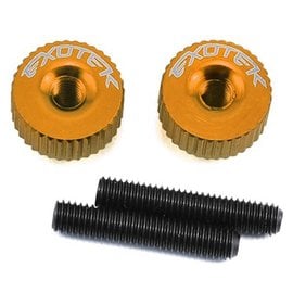 Exotek Racing EXO1191OR  Orange Twist Nuts For M3 Thread