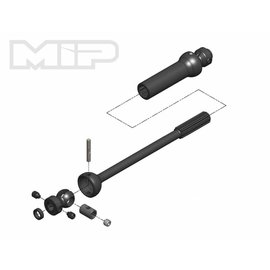 MIP MIP18170  X-Duty Center Drive Kit, Single Shaft, 140mm to 165mm w/ 5mm Hubs, for Axial Yeti