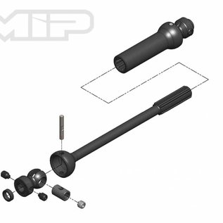MIP MIP18170  X-Duty Center Drive Kit, Single Shaft, 140mm to 165mm w/ 5mm Hubs, for Axial Yeti