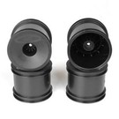 DE Racing DER-SS4-AB  Black Speedline 2.2" 1/10 Stadium Truck Wheel 12mm Hex (4) for XT2 T6